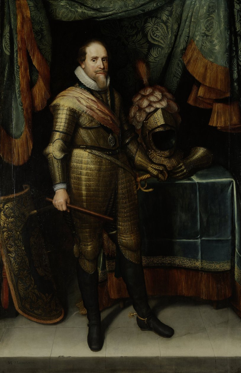 Maurice Nassau, Orange herceg (1567-1625) portréja alkotó: Michiel Jansz van Mierevelt