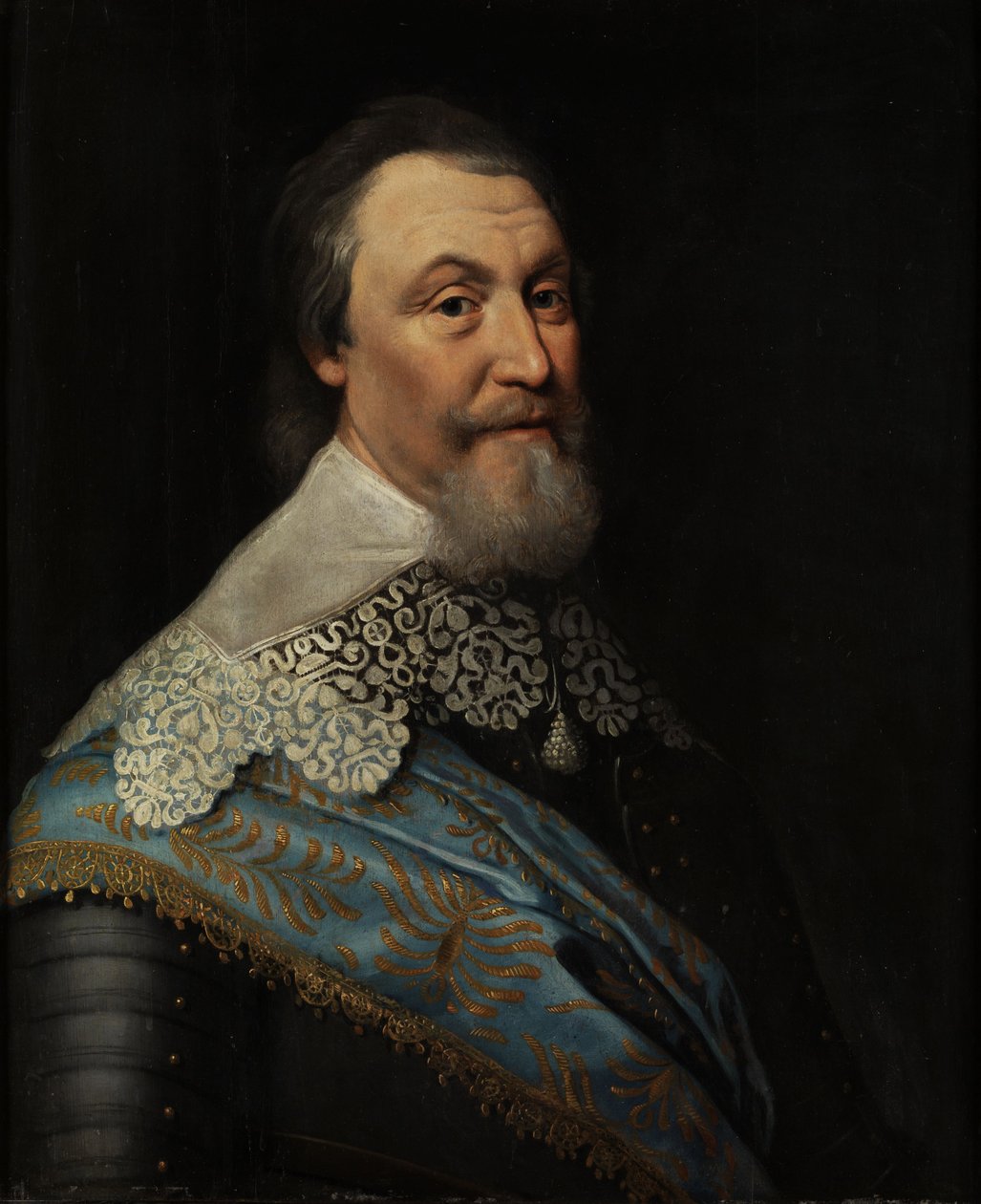 Axel Oxenstierna (Oxenstjerna) gróf (1583-1654) portréja, Mierevelt, Michiel Jansz. of, Workshop of. Olaj, fa. Mérete: 70x60 cm. Nemzeti Múzeum Stockholm alkotó: Michiel Jansz. van Miereveld