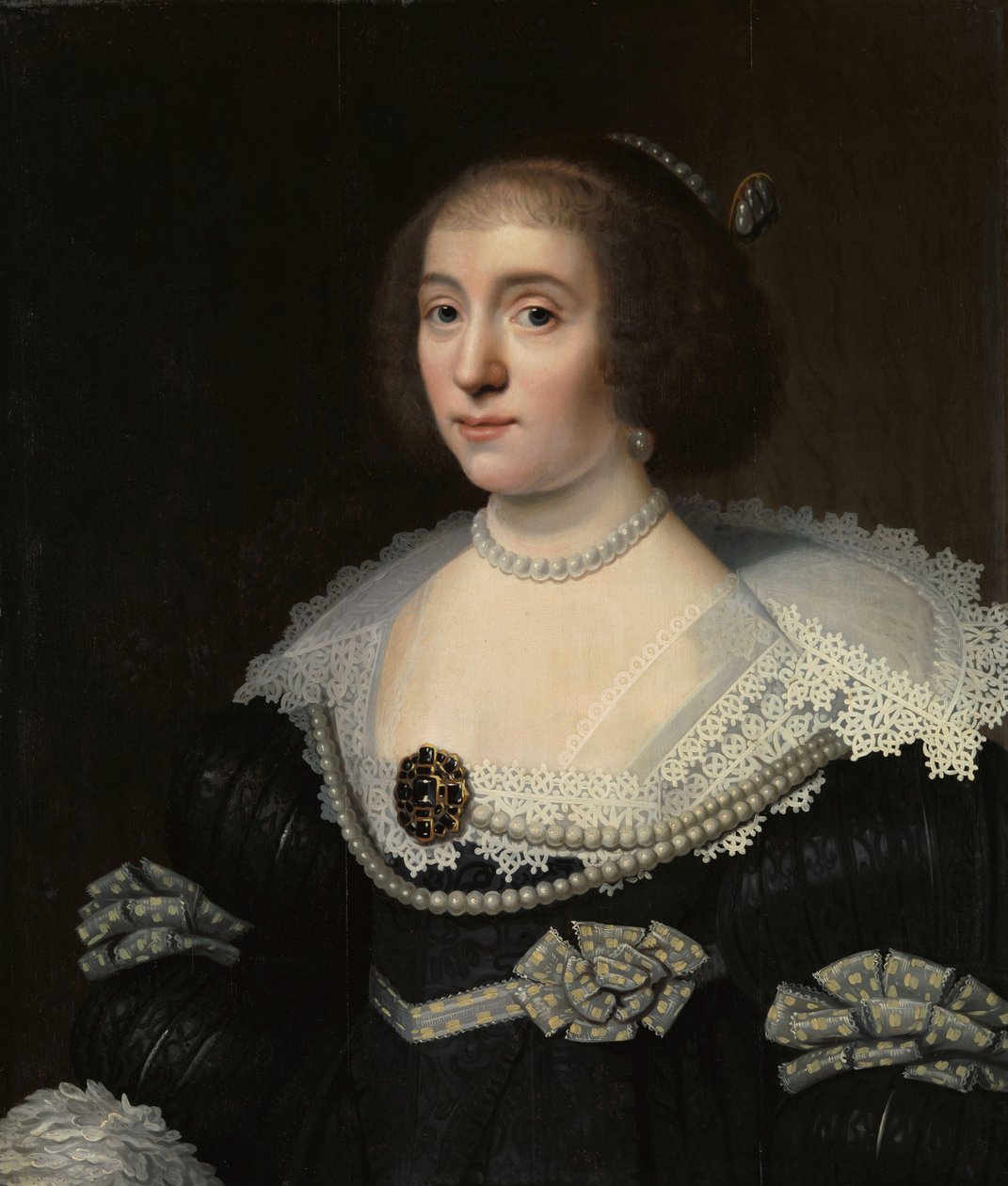 Amalia van Solms (1602-75) portréja alkotó: Michiel Jansz van Mierevelt (copy after)