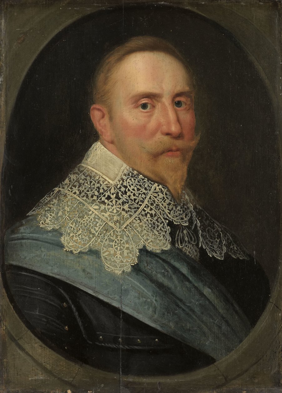 II. Gusztáv Adolf (1594-1632), svéd király portréja alkotó: Michiel Jansz van Mierevelt (copy after)