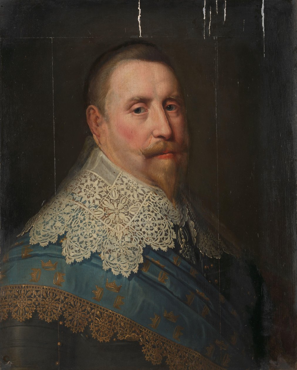 II. Gusztáv Adolf (1594-1632), svéd király portréja alkotó: Michiel Jansz van Mierevelt (copy after)