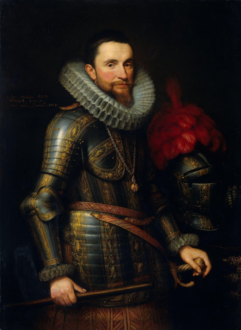 Ambrogio Spinola portréja Ambrogio Spinola (1569-1630) portréja alkotó: Michiel Jansz van Mierevelt (signed by artist)