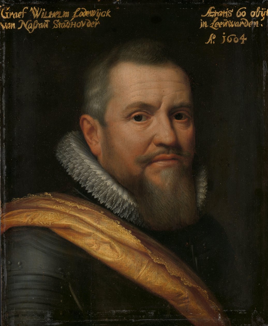 Nassaui William-Louis gróf portréja, aki nyugat-frízül a Miatyánk becenevet kapta alkotó: Michiel Jansz van Mierevelt (workshop of)