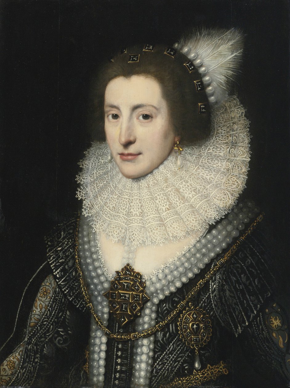 Erzsébet Stuart 1596-1662, Cseh királynője, 1642 körül alkotó: Michiel Jansz van Mierevelt