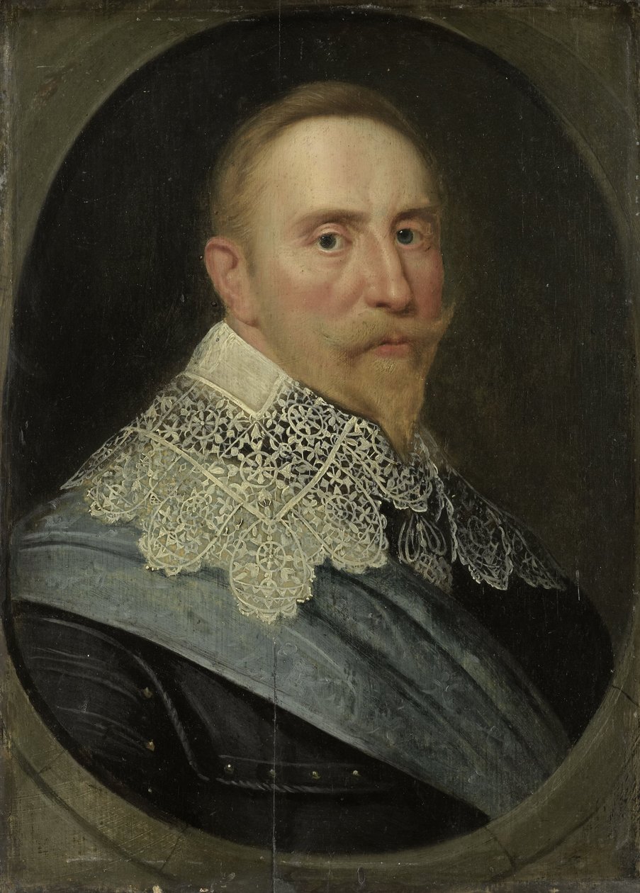 Gustav II. Adolf svéd király portréja, Kr. e. 1633 alkotó: Michiel Jansz van Mierevelt