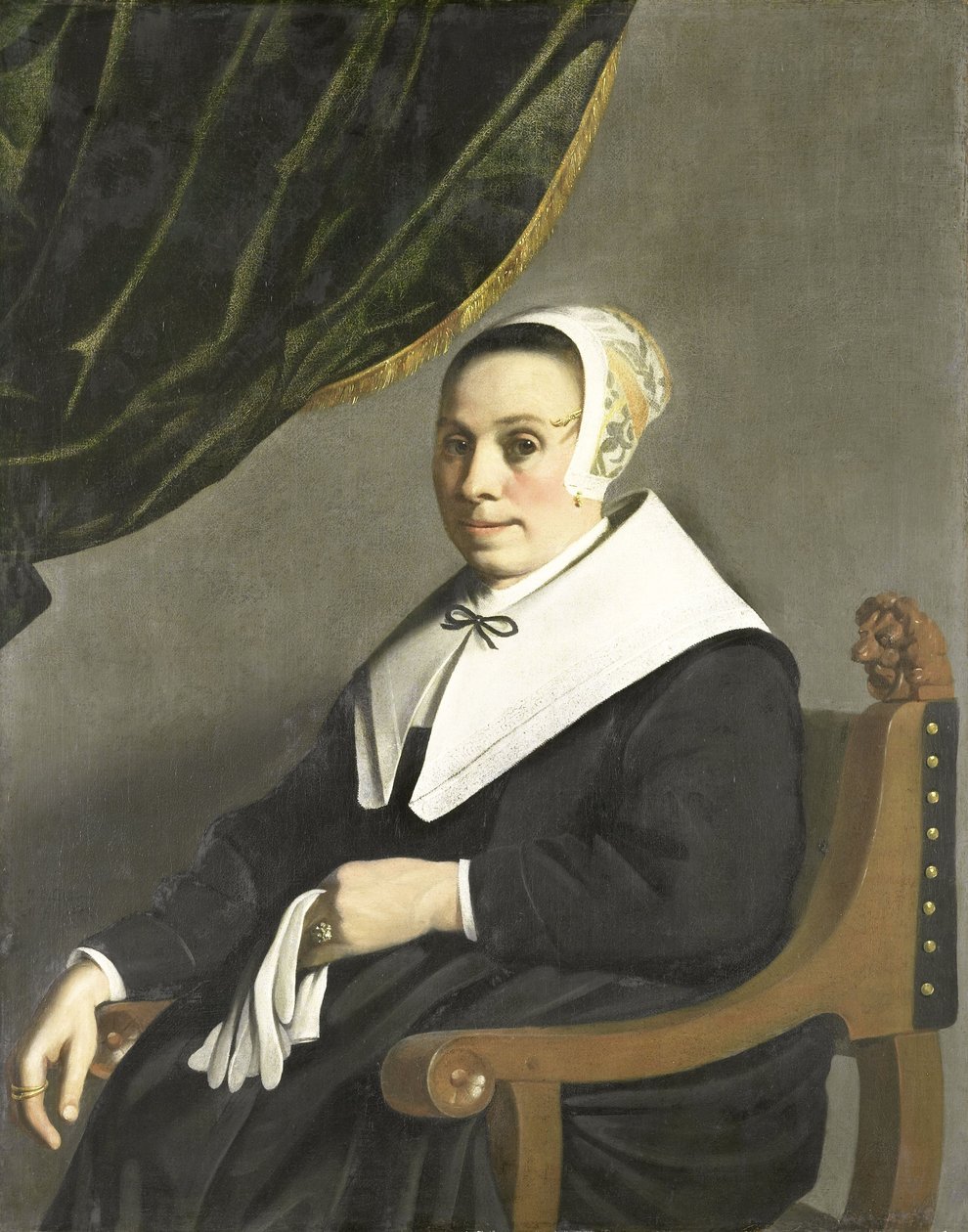 Egy nő portréja alkotó: Michiel Servaesz (1628-1693) Nouts
