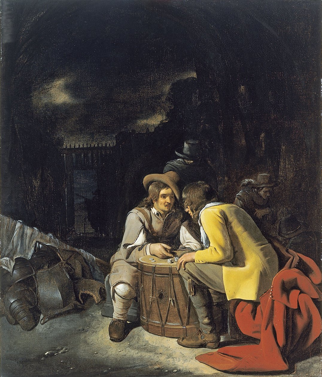 Kockajátékos katonák alkotó: Michiel Sweerts