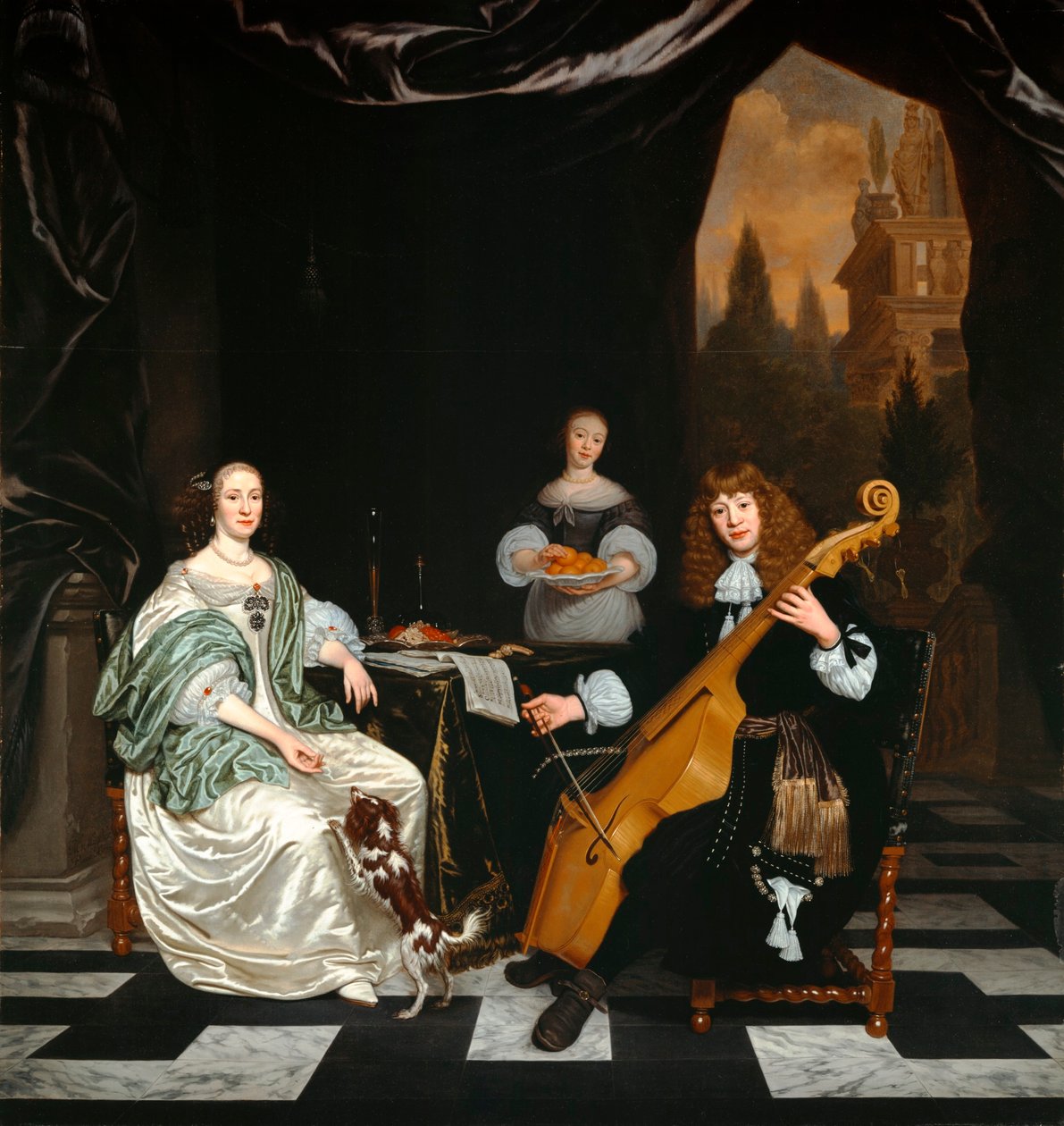 A Sinfonia (Családi portré) alkotó: Michiel van Musscher
