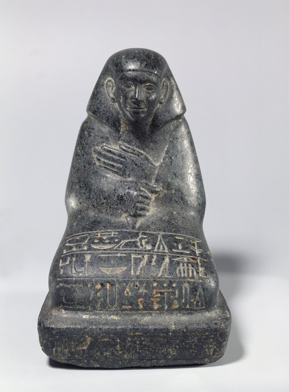 Senpu ülő alakja (gabbro) alkotó: Middle Kingdom Egyptian