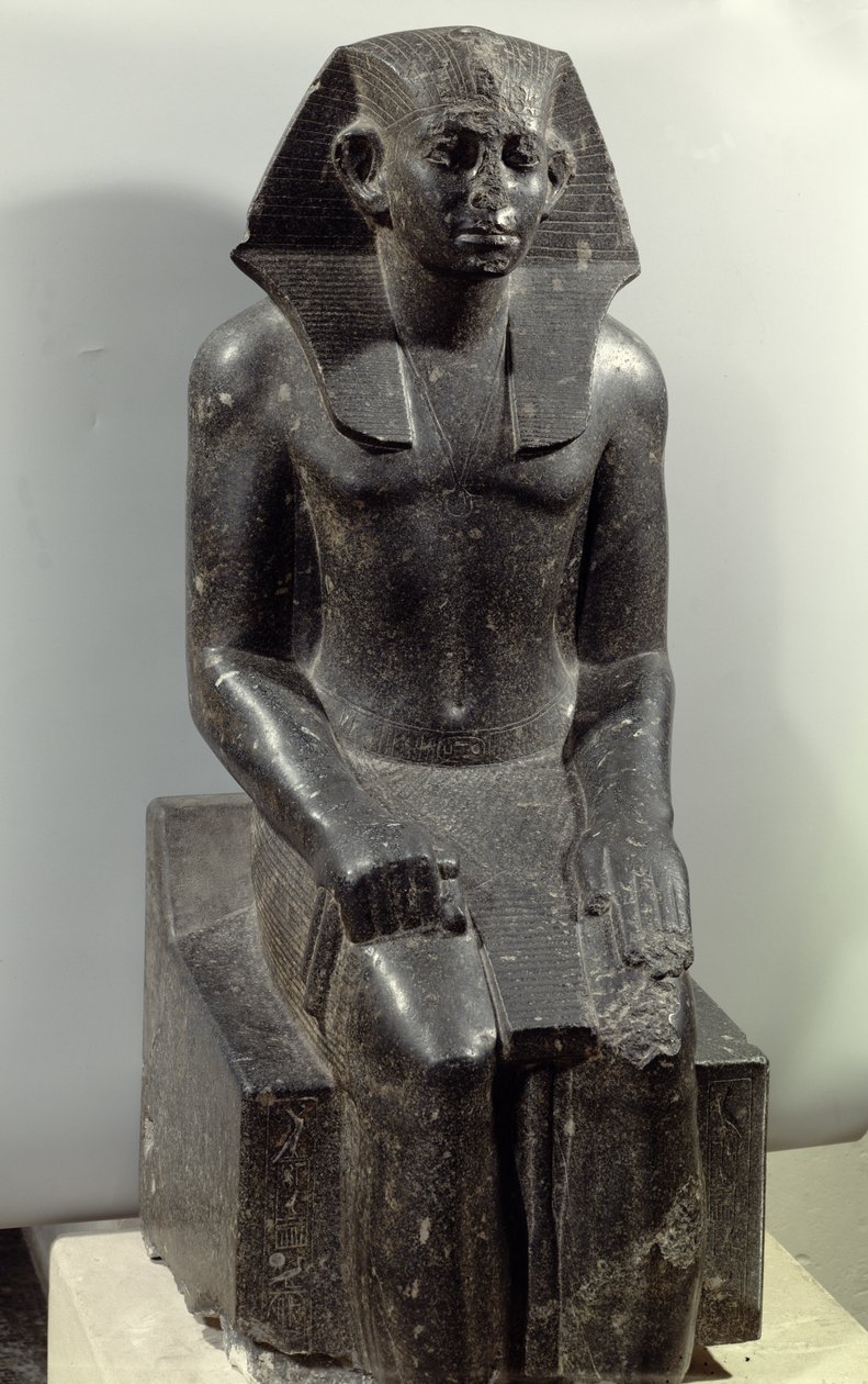 III. Sesostris (Kr. e. 1887-49) fiatal férfi szobra (diorit) alkotó: Middle Kingdom Egyptian