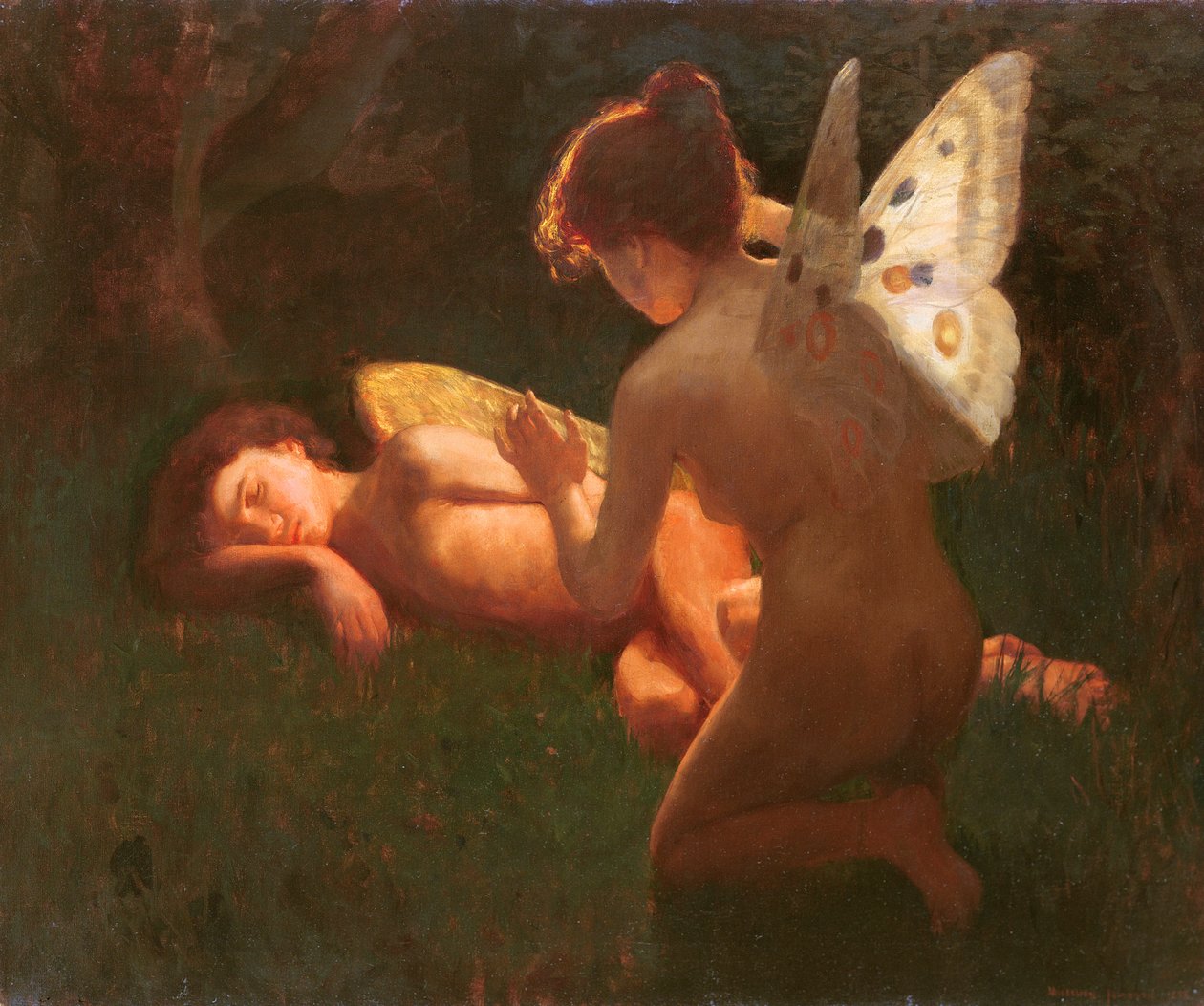 Ámor és Psyche, 1898 alkotó: Middleton Jameson