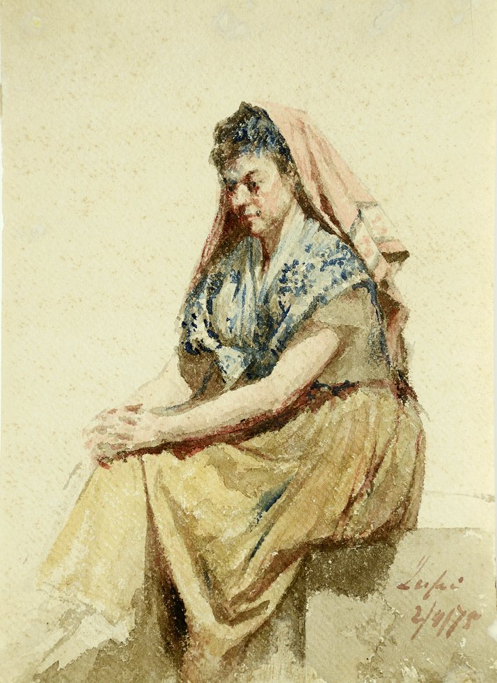 Ülő Nő alkotó: Miguel Angelo Lupi