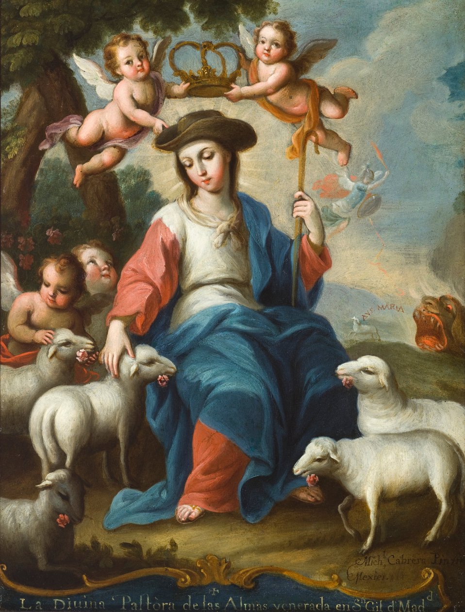 Az isteni pásztornő (La divina pastora) alkotó: Miguel Cabrera