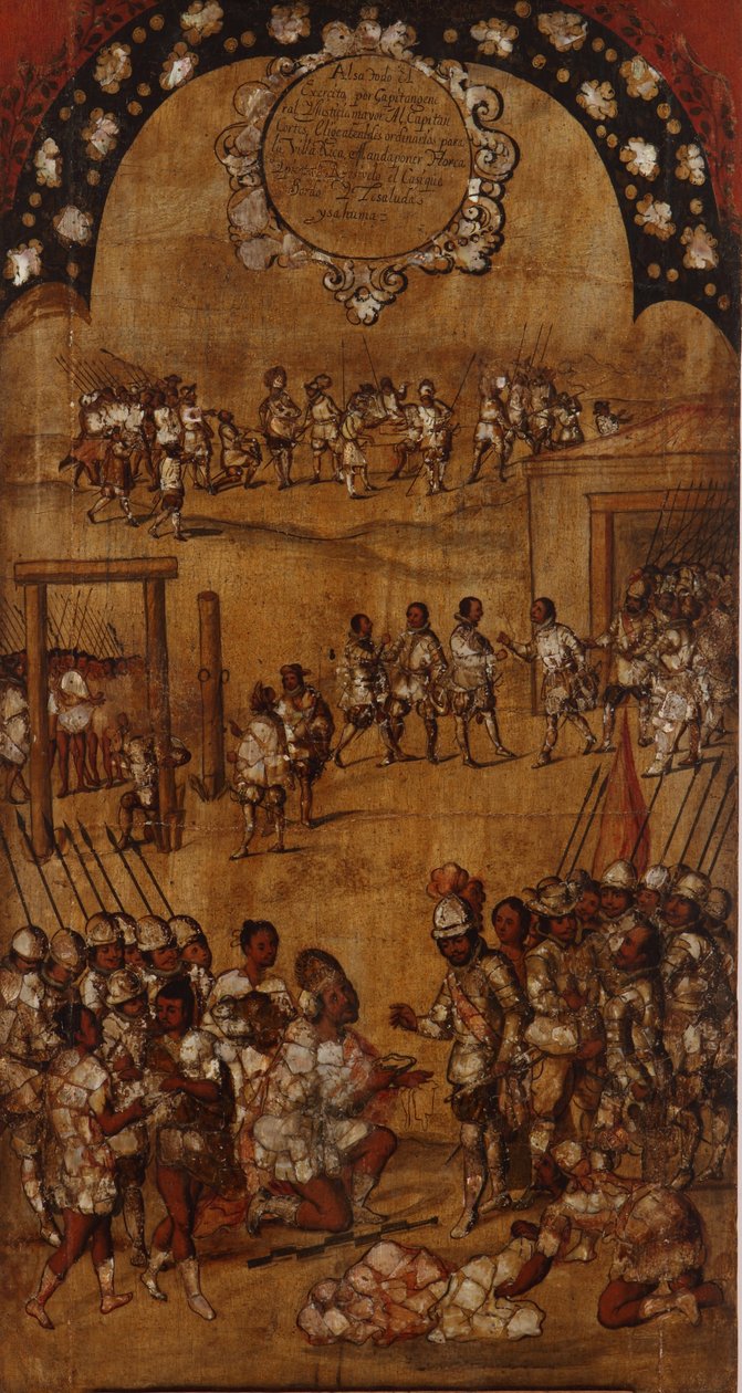 Mexikó meghódítása. III. Táblázat alkotó: Miguel Gonzales