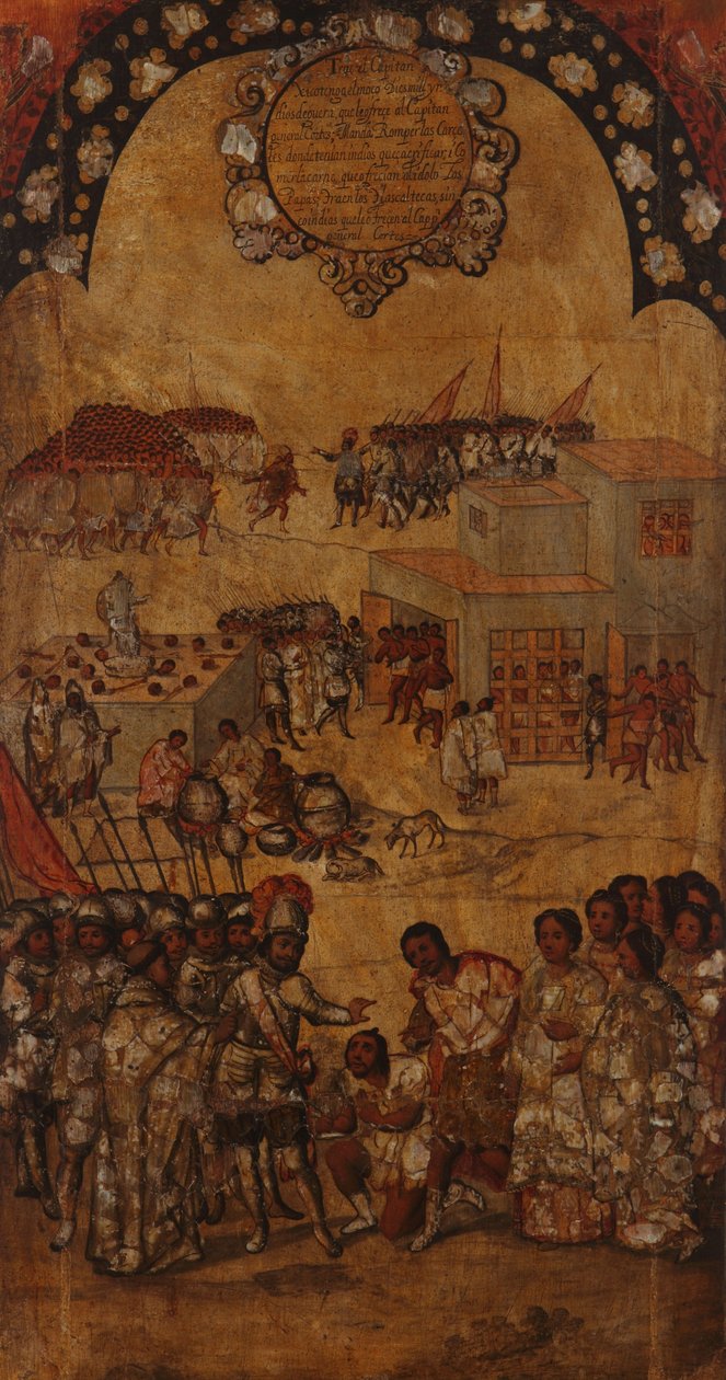 Mexikó meghódítása. VI. Táblázat alkotó: Miguel Gonzales