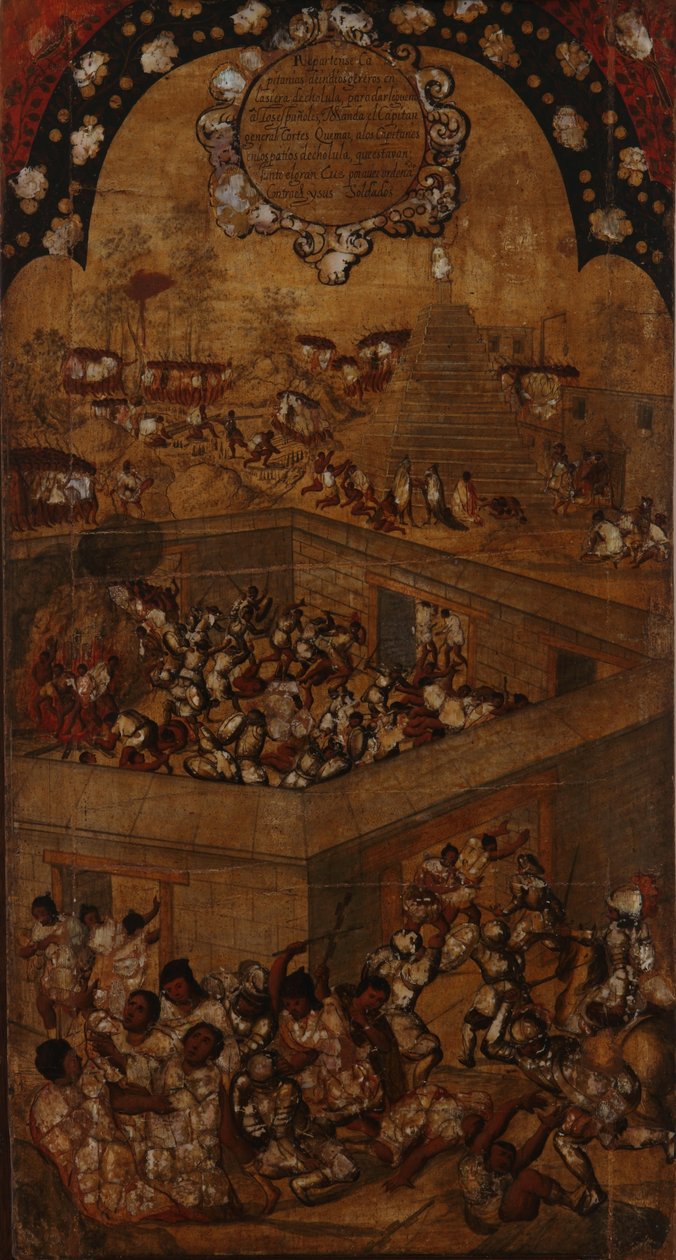 Mexikó meghódítása. VII. táblázat alkotó: Miguel Gonzales