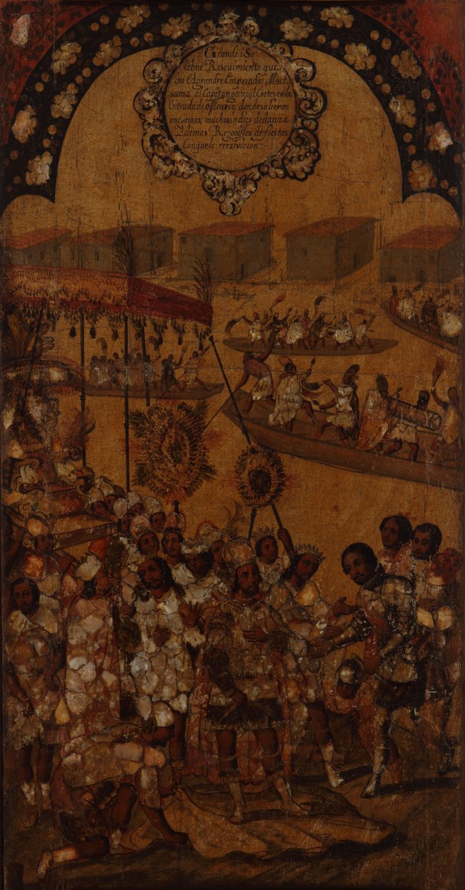 Mexikó meghódítása. X. táblázat alkotó: Miguel Gonzales