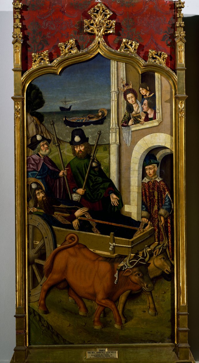 Szent Jakab holtteste megérkezik Galíciába alkotó: Miguel (school of) Ximenez