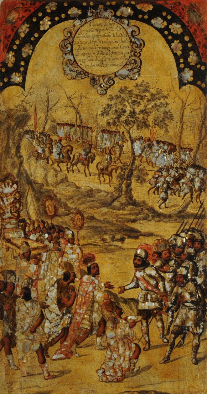 Mexikó meghódítása. táblázat VIII alkotó: Miguel Gonzales