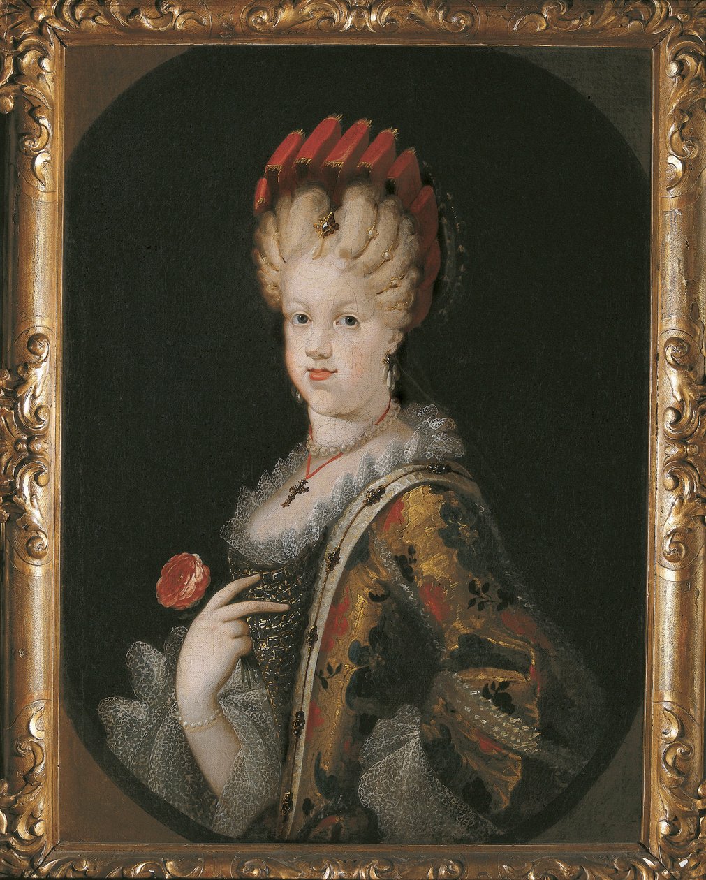 Savoyai Marie Louise Gabrielle (1688-1714), spanyol királynő portréja alkotó: Miguel Jacinto Meléndez