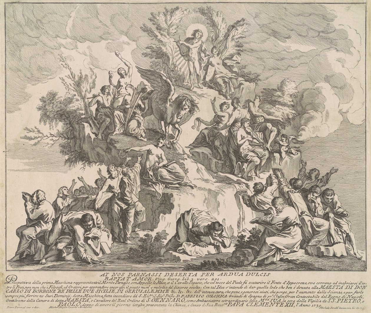 The Prima Macchina for the Chinea of 1739: Mount Parnassus with Apollo, the Muses, and Pegasus   1243367   hu       hungarian Successfully Translated  Original: The Music Party (oil on wood) Translat: The Music Party (oil on wood) 1407961 hu hungarian Succ alkotó: Miguel de Sorellò, after Pierre Parrocel, after Michelangelo Specchi