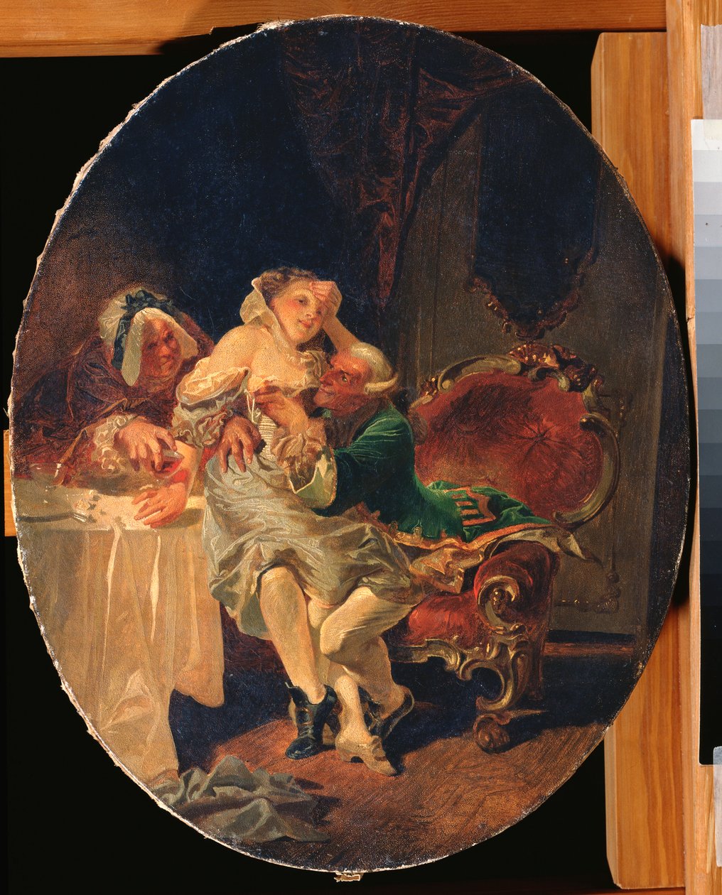 A csábító - Zichy Mihály (1827-1906) festménye, olaj, vászon alkotó: Mihaly von Zichy
