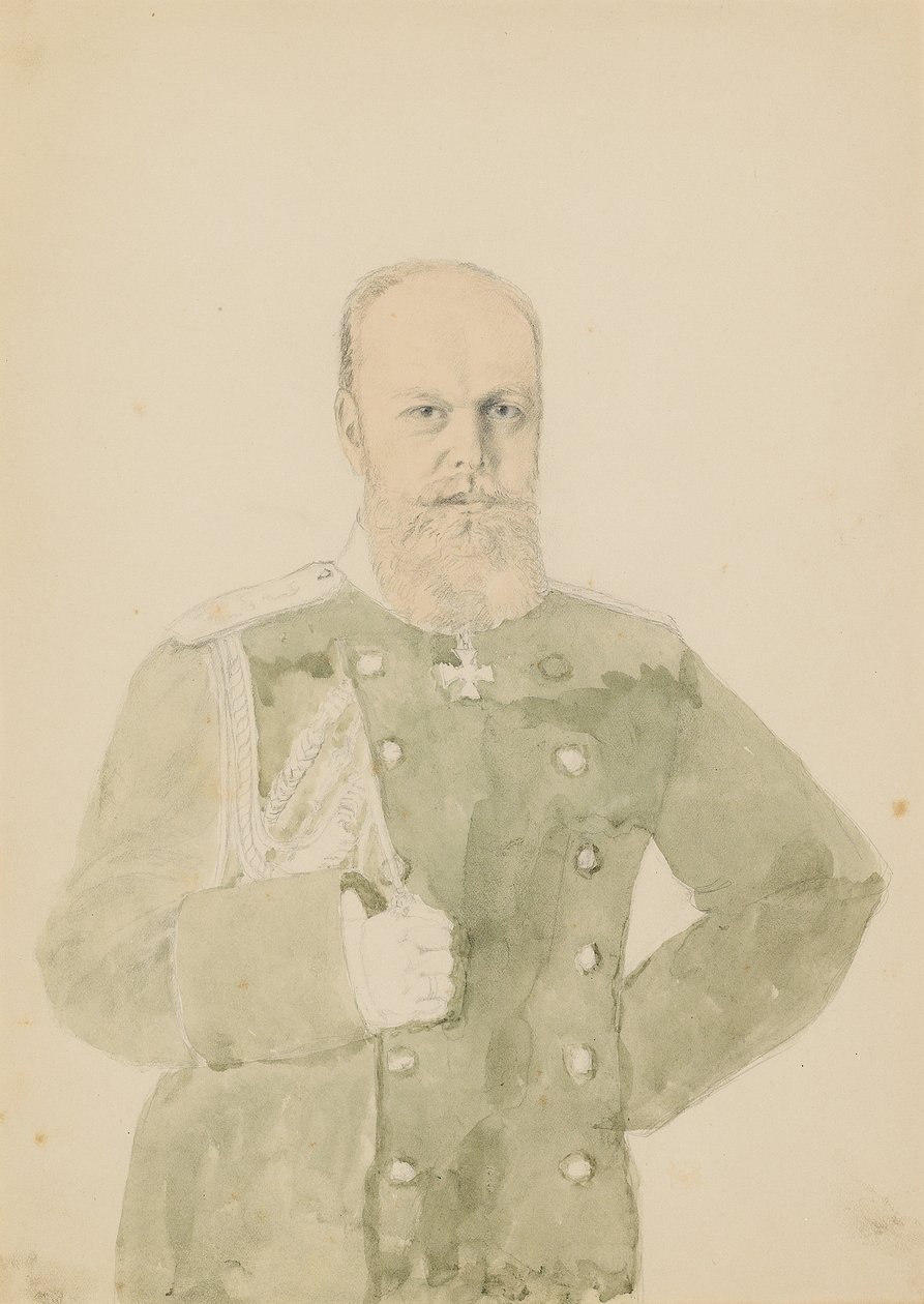Sándor császár portréja III alkotó: Mihaly von Zichy