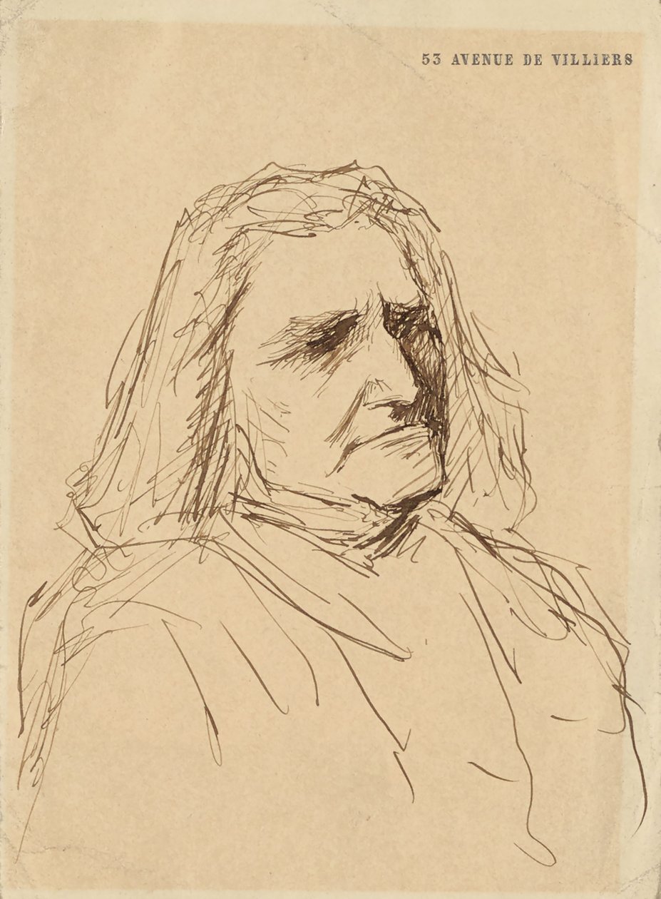 Liszt Ferenc portréja 1811-1886, 1880-as évek. alkotó: Mihály Munkácsy