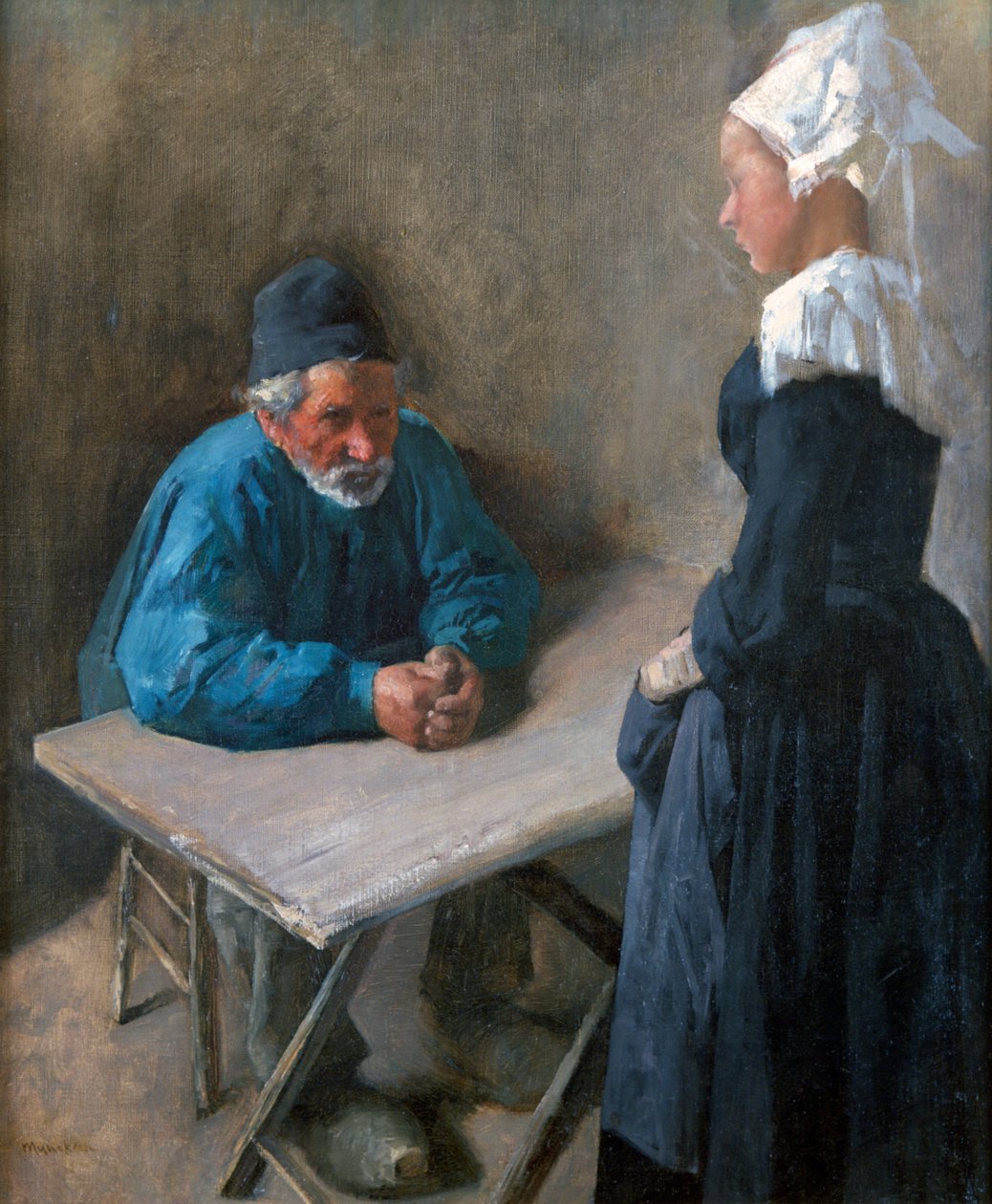 A szolgálóleány eljegyzése, 1864-1900 alkotó: Mihály Munkácsy