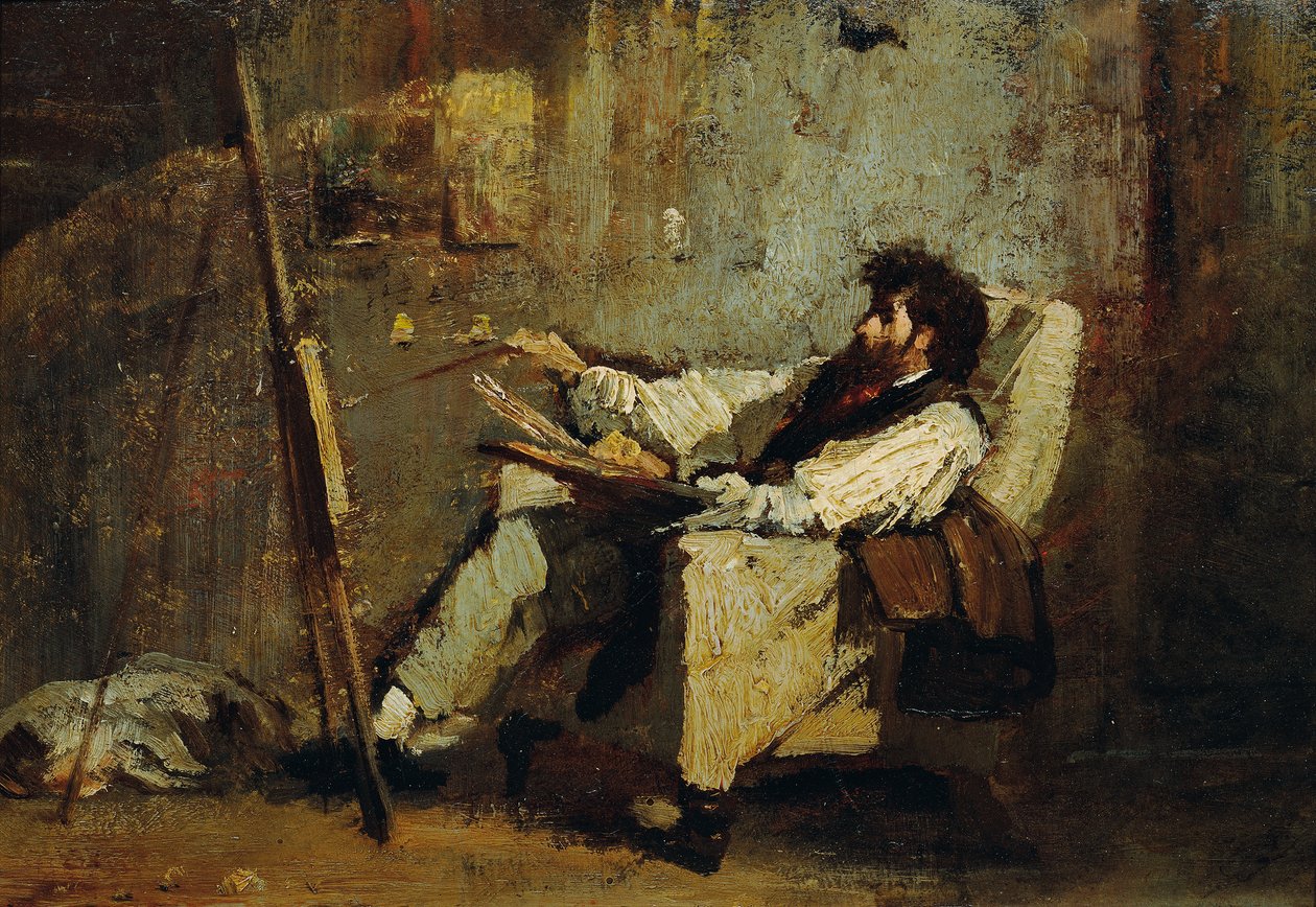 Önarckép alkotó: Mihály von Munkácsy
