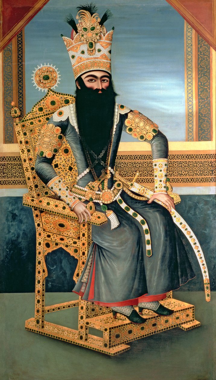 Fath Ali Shah (1762-1834) portréja 1805 körül alkotó: MihrAli MihrAli