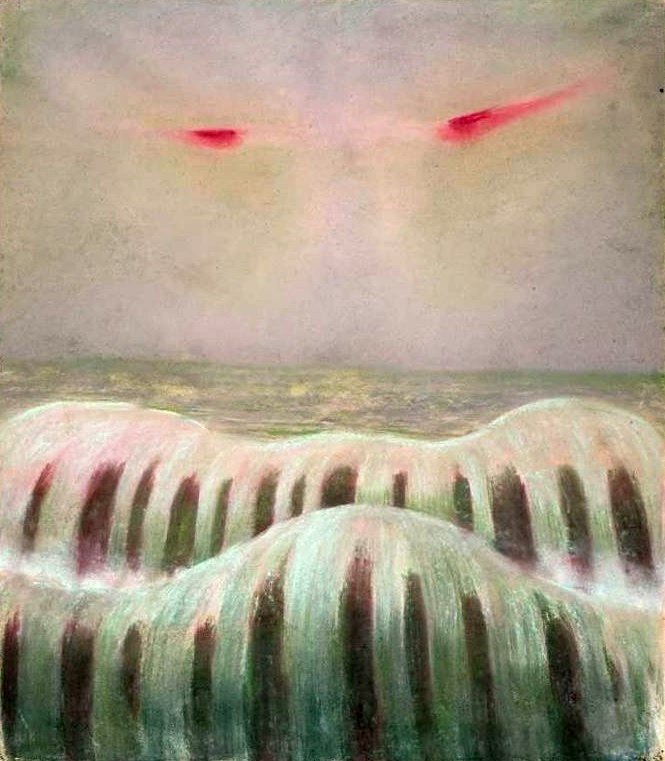A vízözön - tengeri táj. alkotó: Mikalojus Konstantinas Čiurlionis