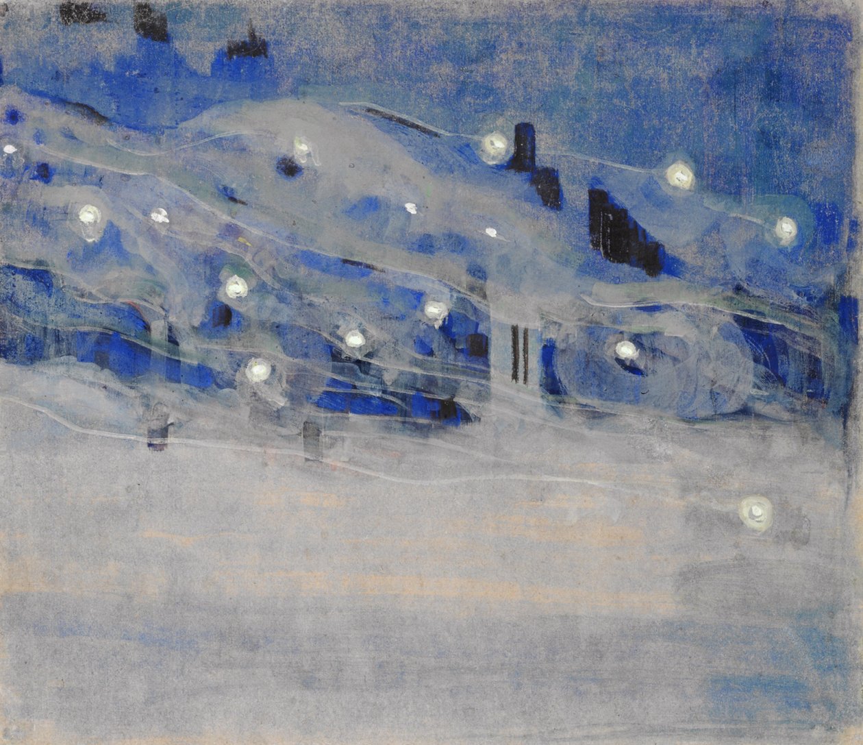 Sparks III, 1906. alkotó: Mikalojus Konstantinas Čiurlionis