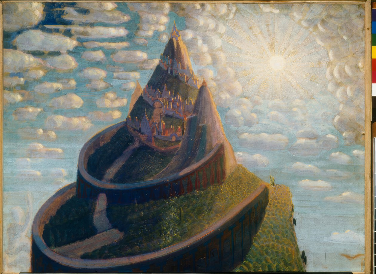 Tündérmese (mesebeli kastély) alkotó: Mikalojus Konstantinas Čiurlionis