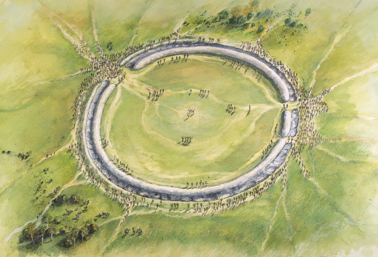 Stonehenge 1. fázis, Kr.e. 30. század, 1990-2010 alkotó: Mike Seaforth