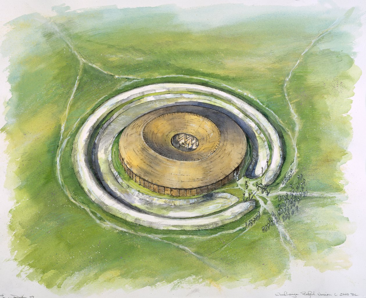 Woodhenge, ie 25. század, 1990-2010 alkotó: Mike Seaforth