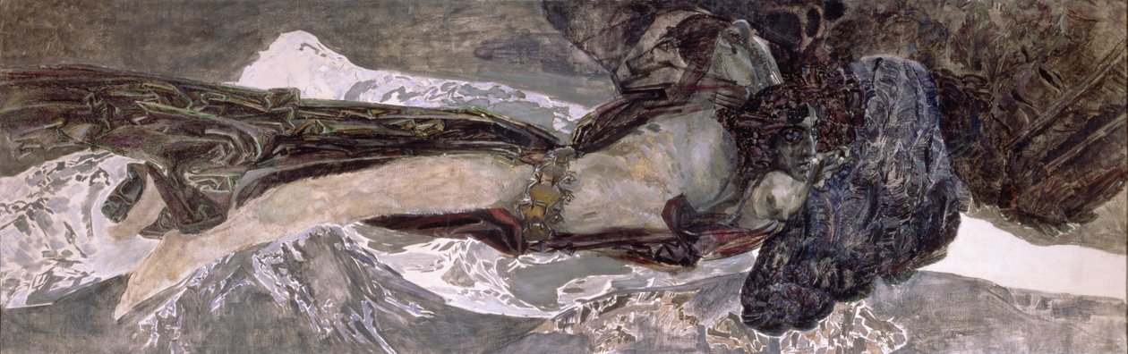 A repülő démon, 1899 alkotó: Mikhail Aleksandrovich Vrubel