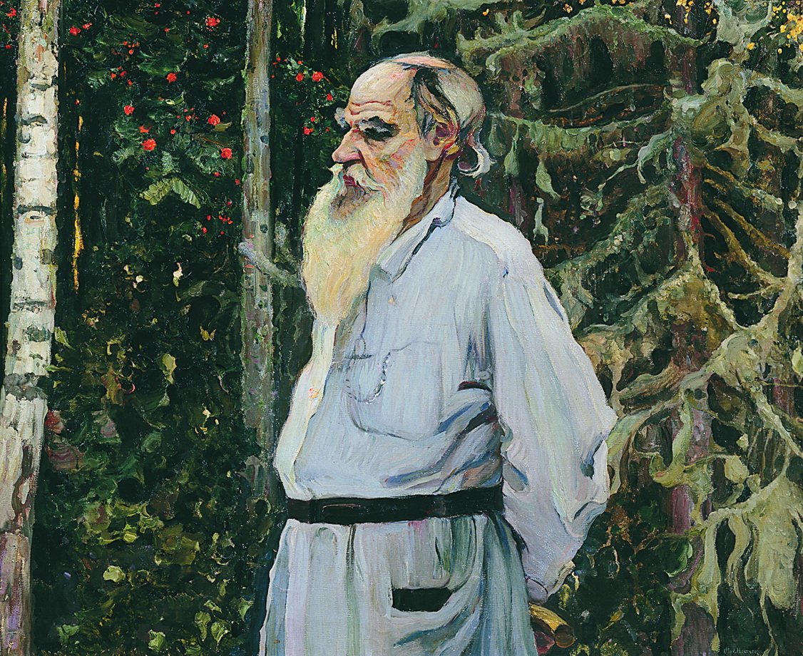 . . Lev Tolsztoj 1828-1910 alkotó: Mikhail Vasilievich Nesterov