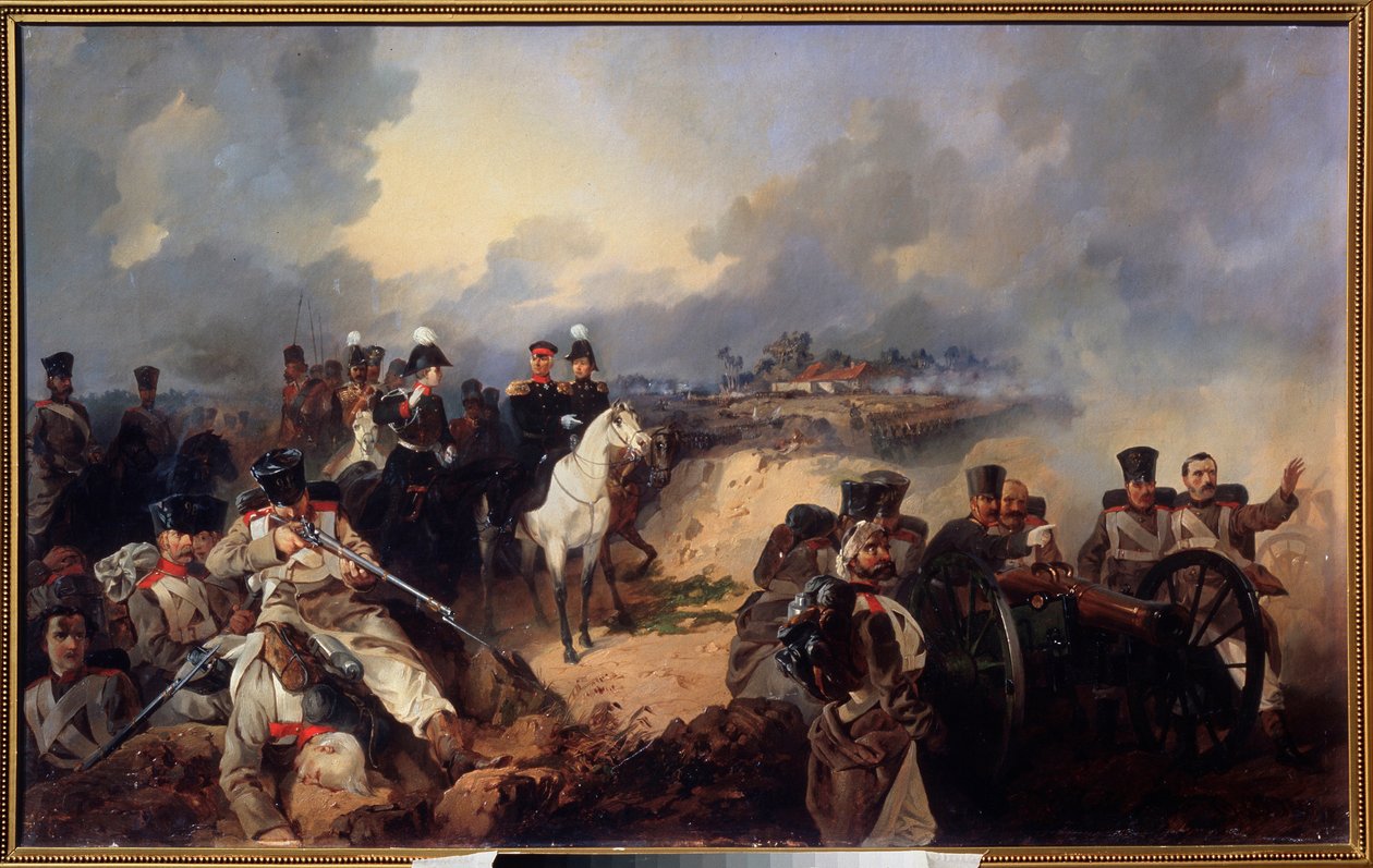 A montmiraili csata, 1814. február 11 alkotó: Mikhail Osipovich Mikeshin