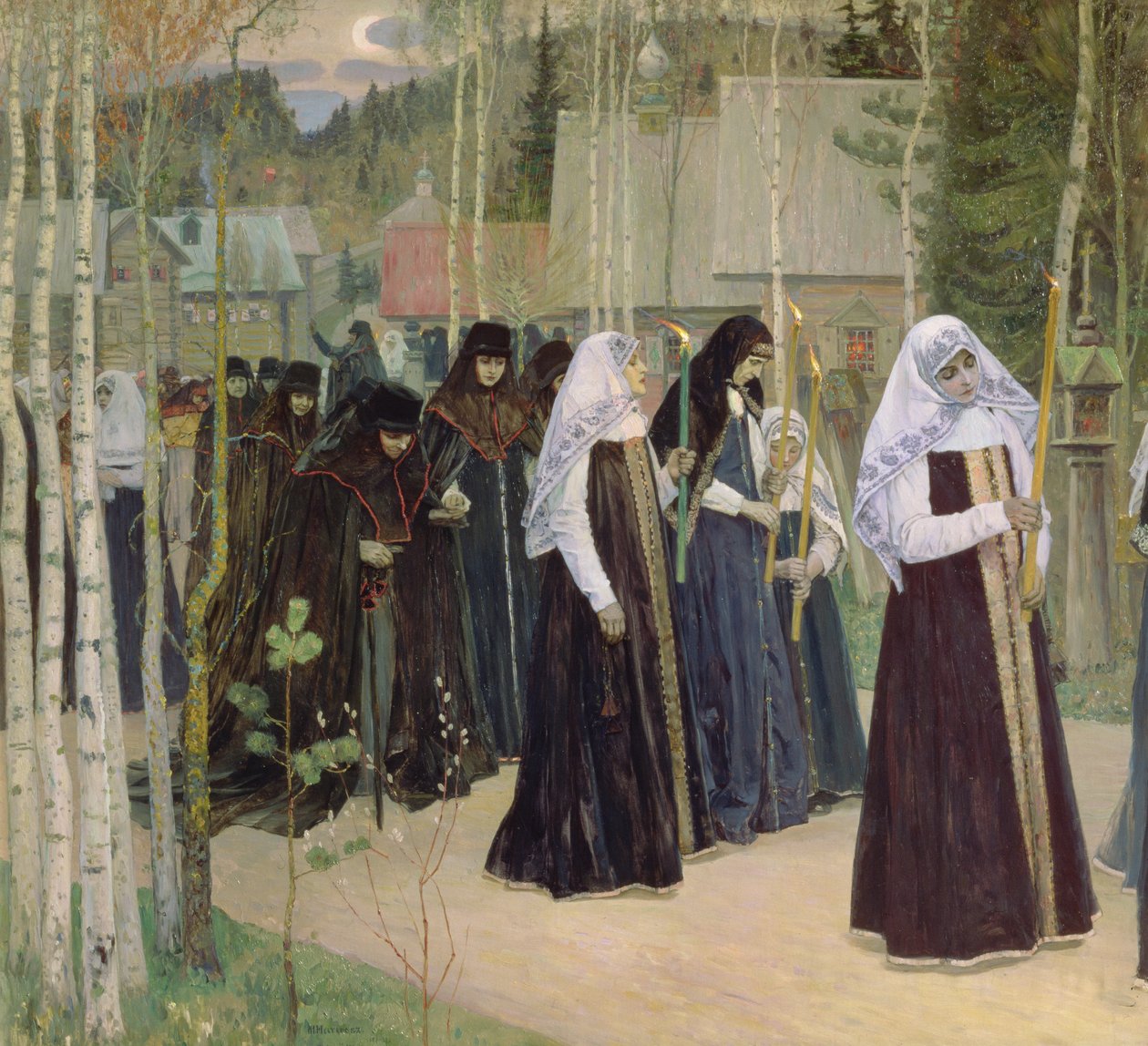 A fátyol levétele, 1898 alkotó: Mikhail Vasilievich Nesterov