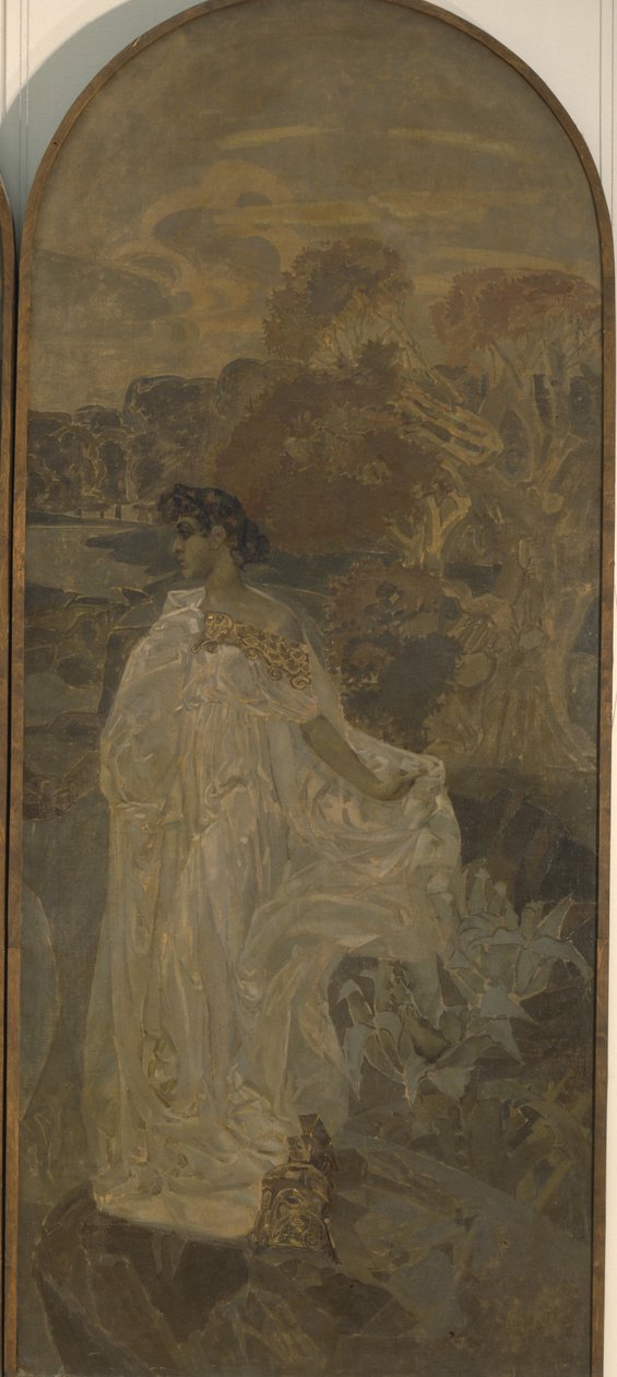 Minerva Triptichon Párizs ítélete, 1893 alkotó: Mikhail Aleksandrovich Vrubel