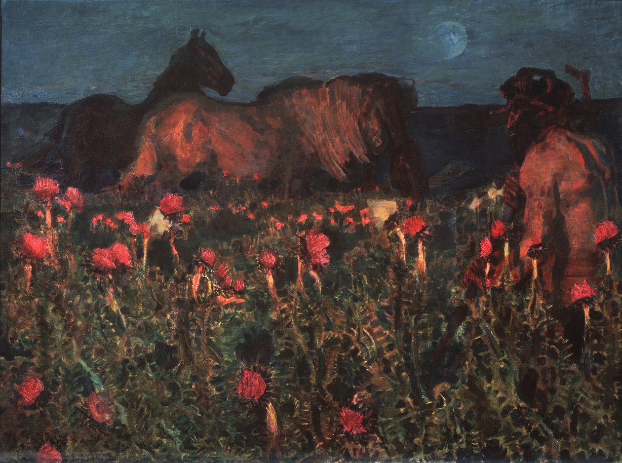 Éjszaka jön, 1900 alkotó: Mikhail Aleksandrovich Vrubel