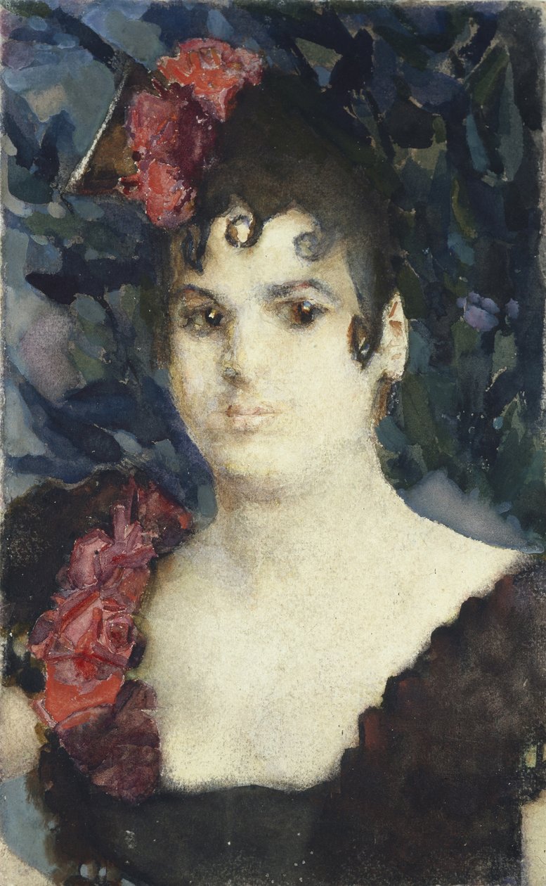 Tatyana Lyubatovich portréja, mint Carmen, 1890-es évek alkotó: Mikhail Aleksandrovich Vrubel
