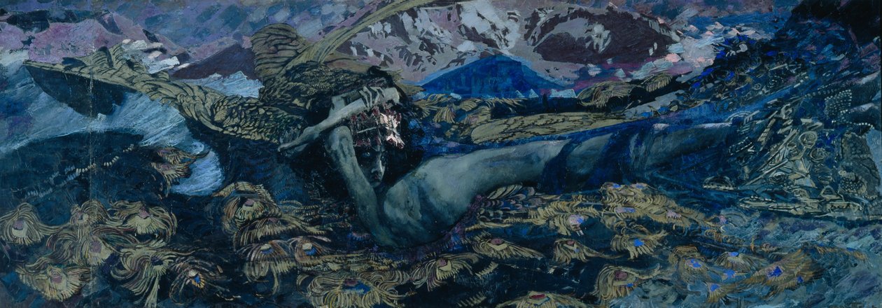 A démon levert, 1902 alkotó: Mikhail Aleksandrovich Vrubel