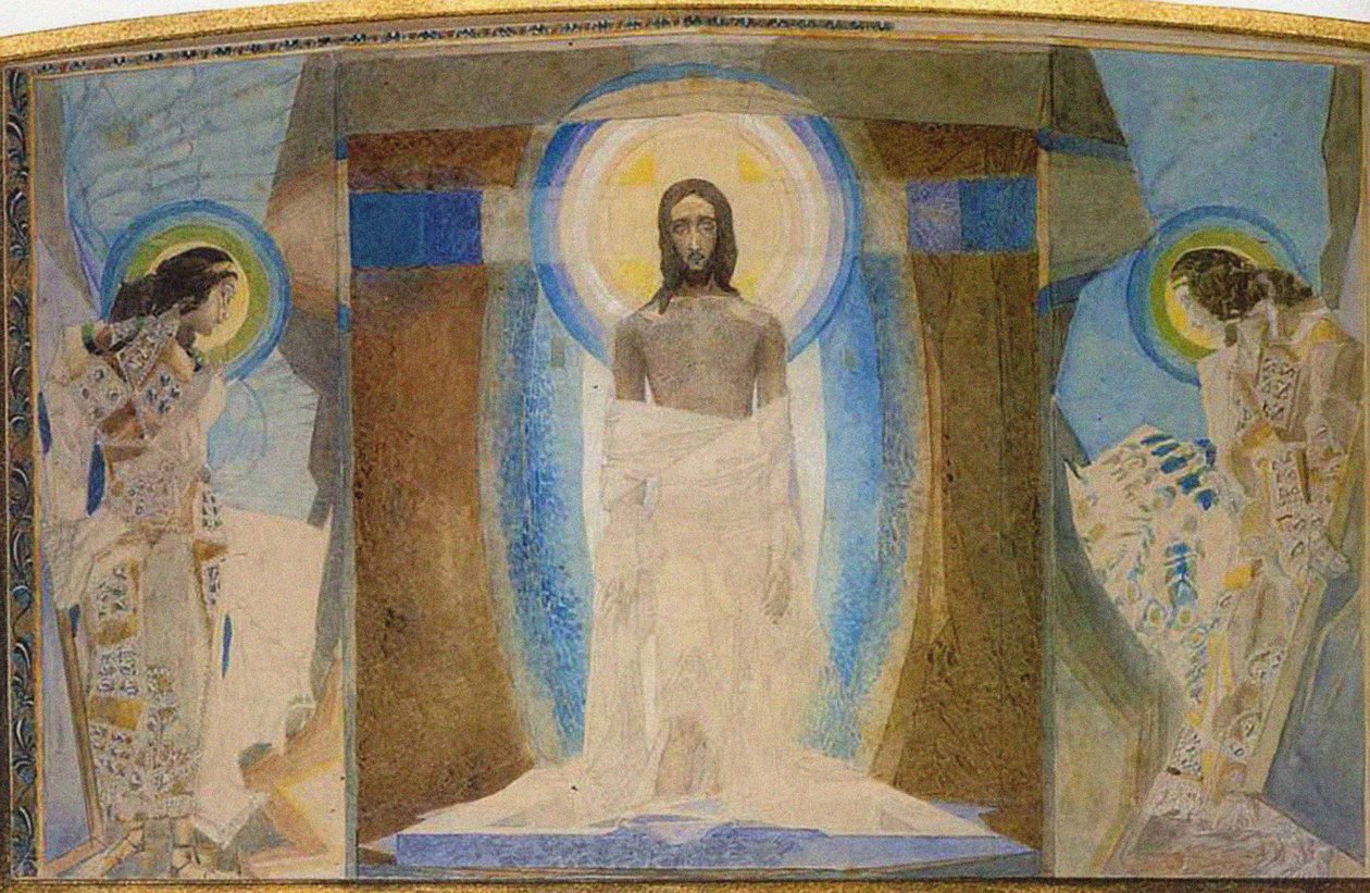 A feltámadás triptichonja, 1887 alkotó: Mikhail Aleksandrovich Vrubel