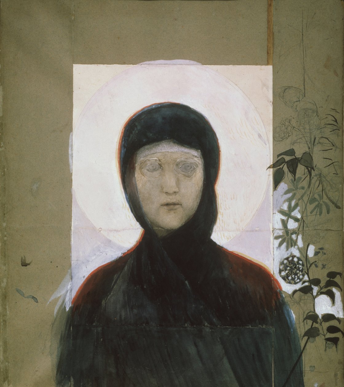 A Szűz, 1884-1885 alkotó: Mikhail Aleksandrovich Vrubel