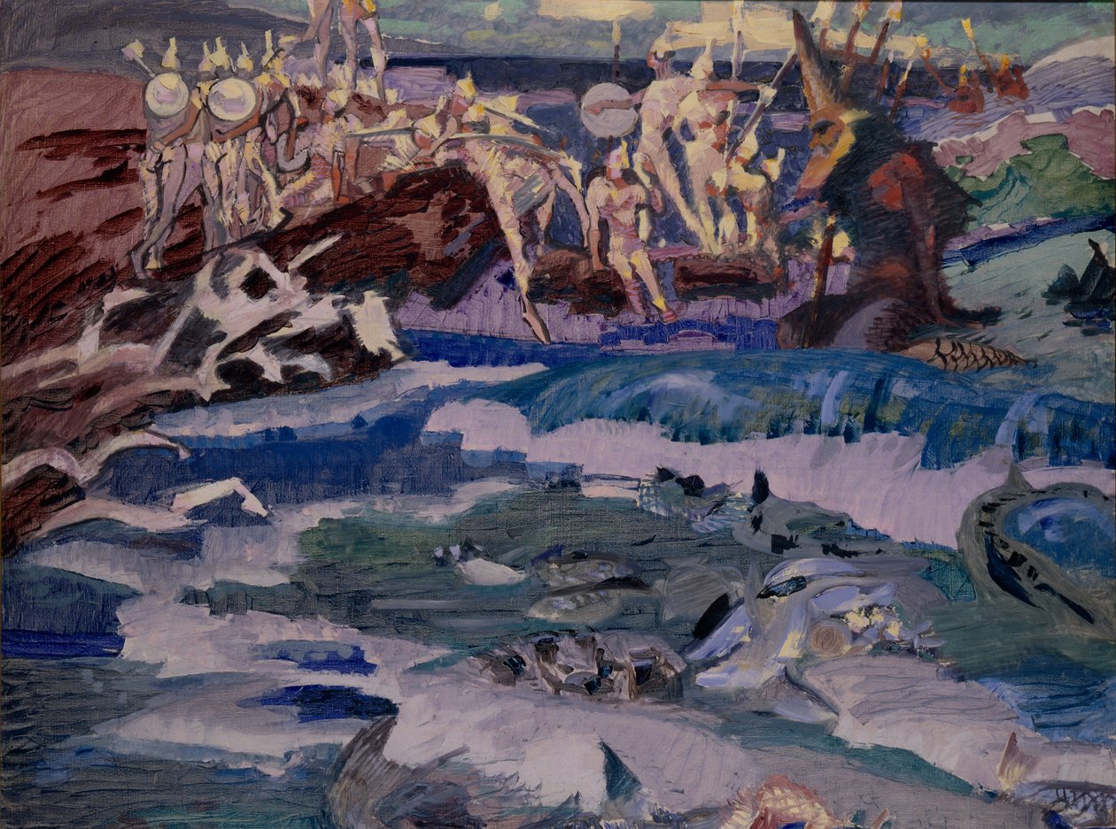 Harminchárom bogatyr, 1901 alkotó: Mikhail Aleksandrovich Vrubel