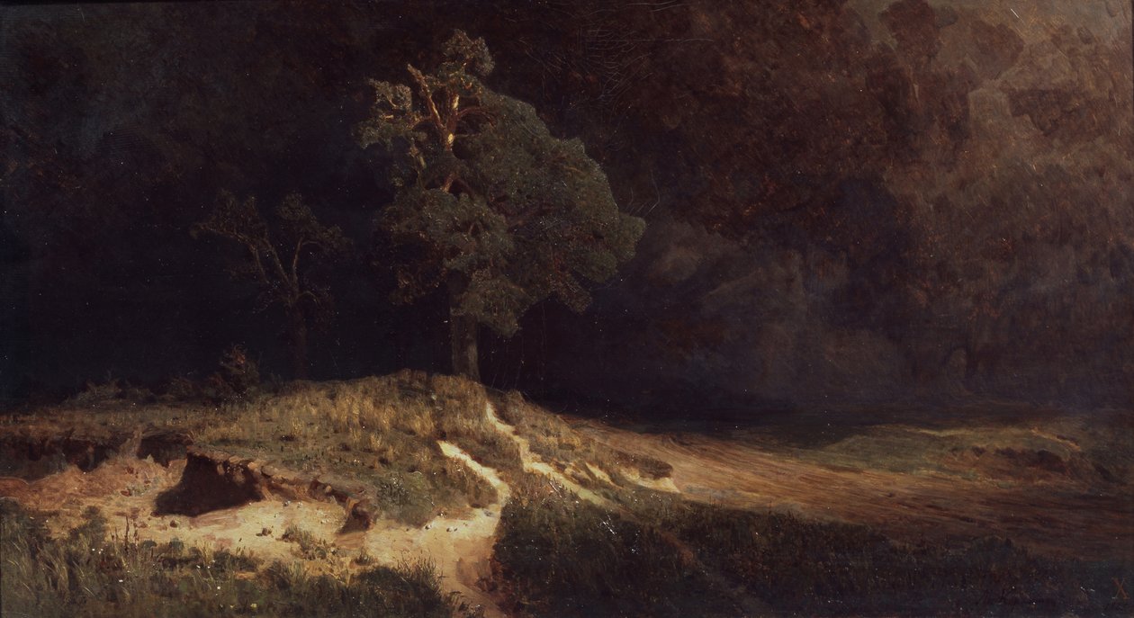 Vihar előtt, 1882 alkotó: Mikhail Alexandrovich Karyakin