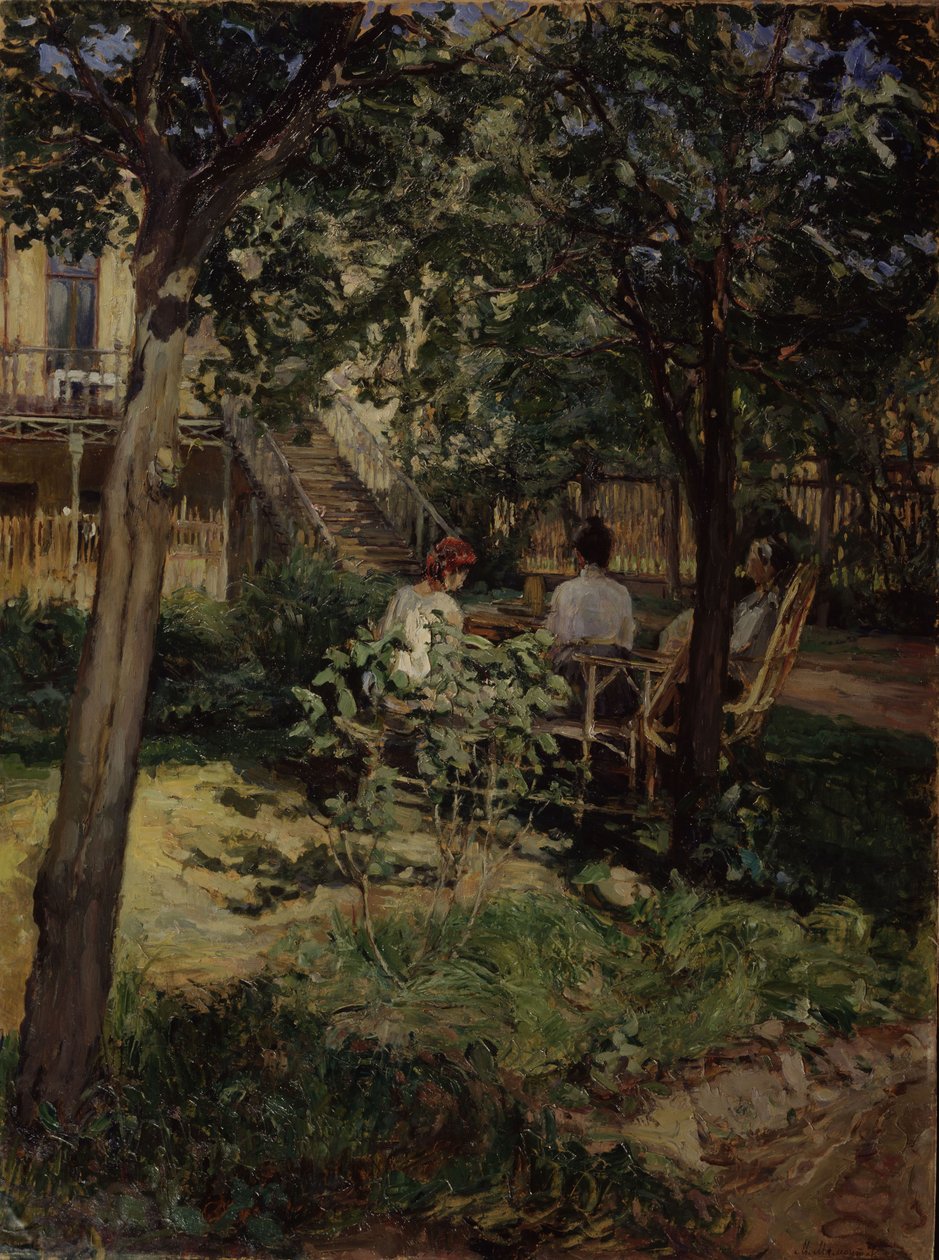 Kertben, 1910-es évek alkotó: Mikhail Anatolyevich Mamontov