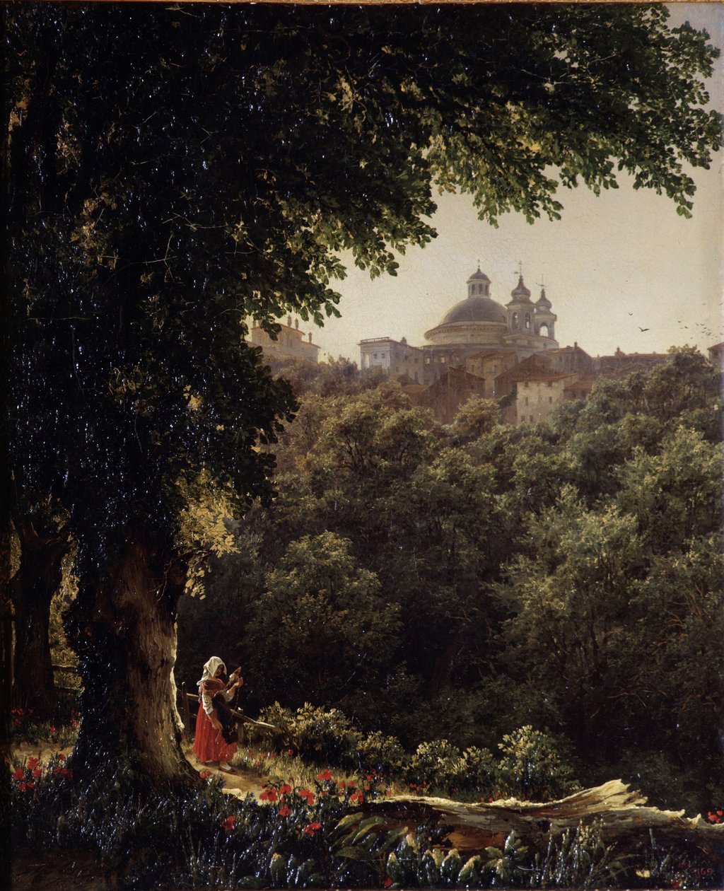 Ariccia Róma mellett, 1836 alkotó: Mikhail Ivanovich Lebedev